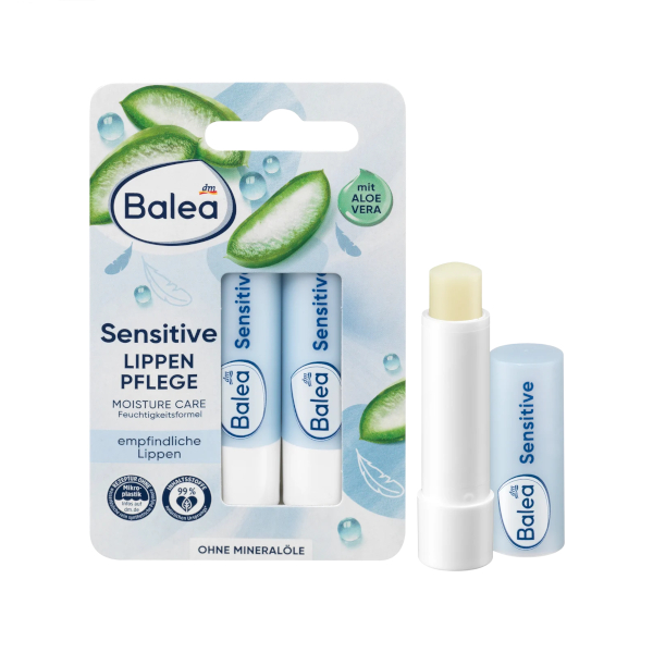 Balea - Lippenpflege Sensitive Duopack - 4.8g x 2 von Balea