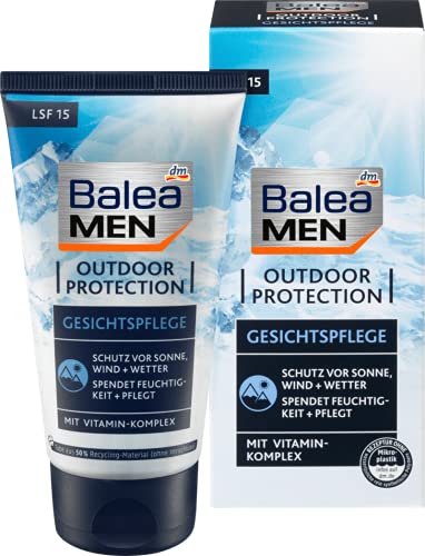Balea Men Outdoor Protection Moisturiser to Prevent Drying Out of Skin - Anti-Ageing (SPF 15) - 75ml by Balea von Balea