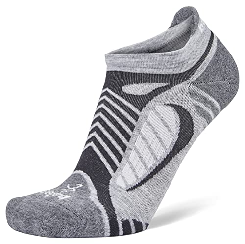 Balega Damen, Ultraleicht, leicht, 1 Paar, Grau/Weiß, Größe M Performance Athletic Laufsocken Herren, Medium von Balega