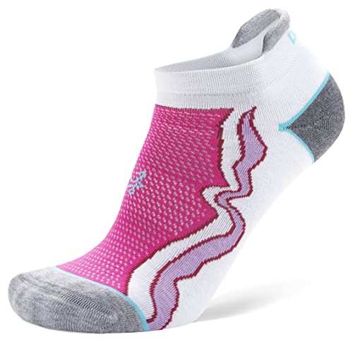 Balega Damen Enduro Arch Support No Show (1 Paar) Md (US 8.5-10.5) Performance Athletic Laufsocken Herren, weiß/rosa, 38 von Balega