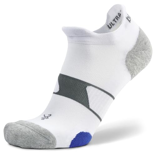Balega Ultraglide Cushioned Performance No Show Athletic Running Socks for Men and Women (1 Pair) - Ergonomic Fit, Moisture-Wicking, Breathable, Seamless Toe, Blue, Medium (UK Size 7-9) von Balega