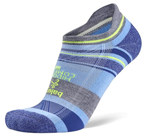 Balega Uni-Erwachsene Hidden Comfort Performance No Show Athletic Running Socks (1 Pair) Laufsocken, Blau (Cool Blue), X-Large von Balega