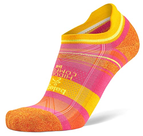 Balega Unisex Balega Hidden Comfort No-show Running for Men and Women (1 Pair), Citrus, Small Laufsocken, zitrusgelb, S EU von Balega