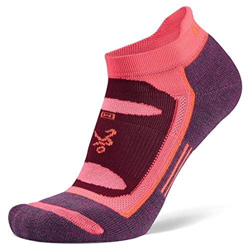 Balega Unisex-Erwachsene Blister Resist No Show (1 Paar), Lila, Small Performance Athletic Laufsocken für Damen und Herren, pink/violett von Balega