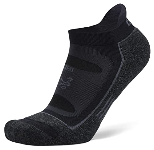 Balega Unisex-Erwachsene Blister Resist No Show (1 Paar), Schwarz, XL Performance Athletic Laufsocken für Damen und Herren, X-Large von Balega