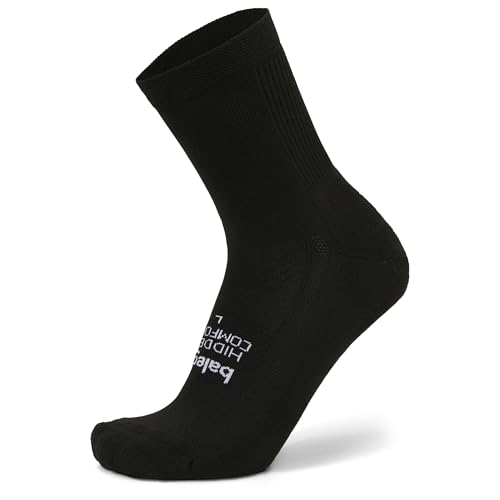 Balega Unisex Hidden Comfort Mini Crew Socken, Schwarz, X-Large von Balega