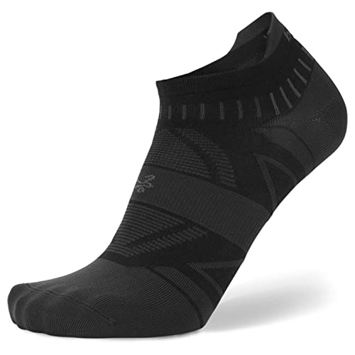 Balega Unisex Stück, Schwarz, Sportsocken für Damen und Herren, versteckt, feuchtigkeitsableitend, 1 Paar, Größe S, Small von Balega