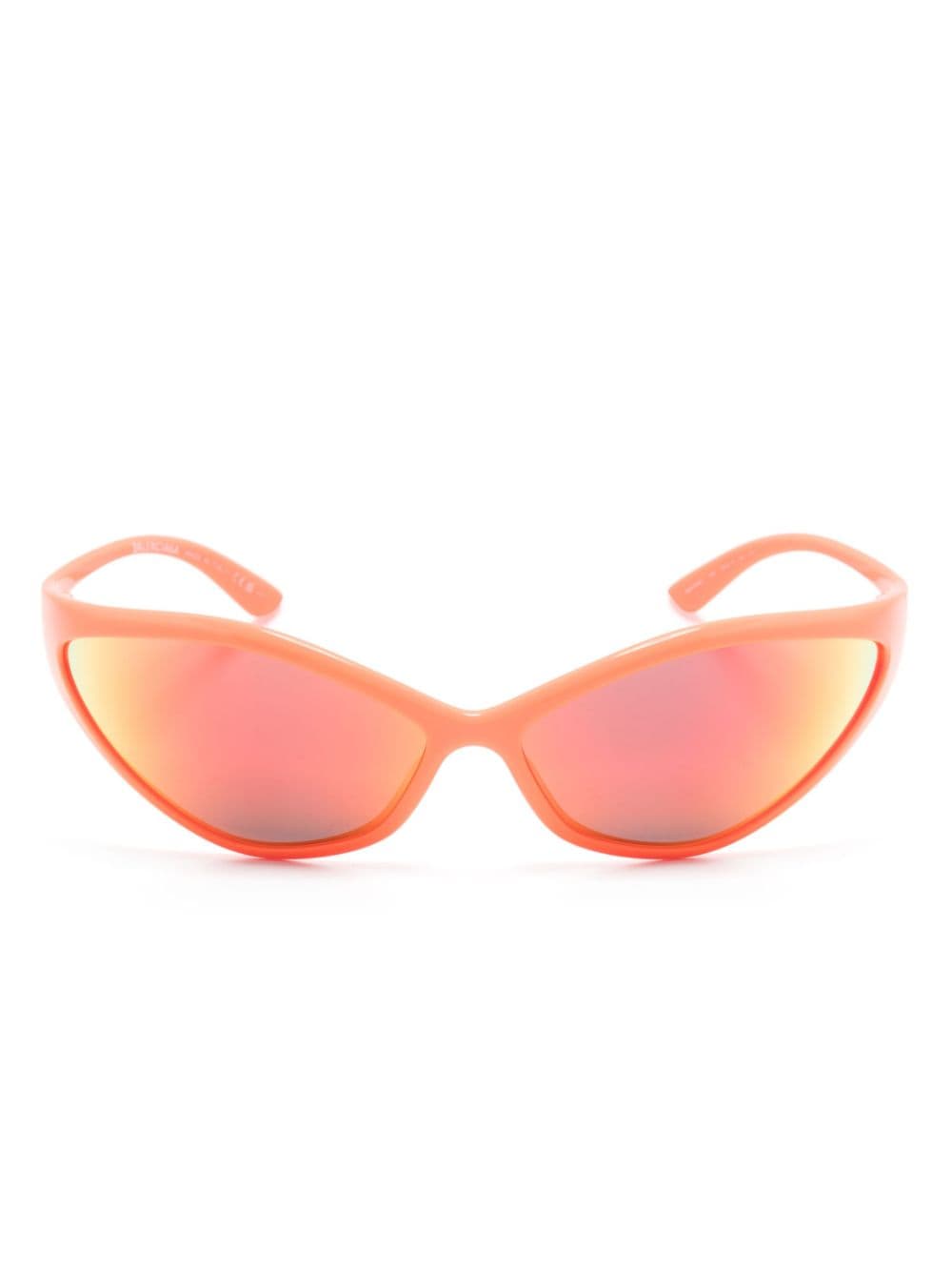 Balenciaga Eyewear Ovale 90s Sonnenbrille - Orange von Balenciaga Eyewear