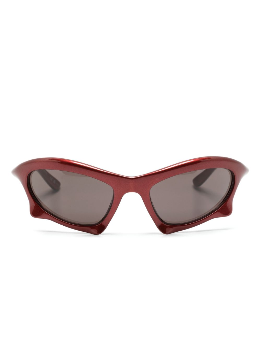 Balenciaga Eyewear Bat Cat-Eye-Sonnenbrille - Rot von Balenciaga Eyewear