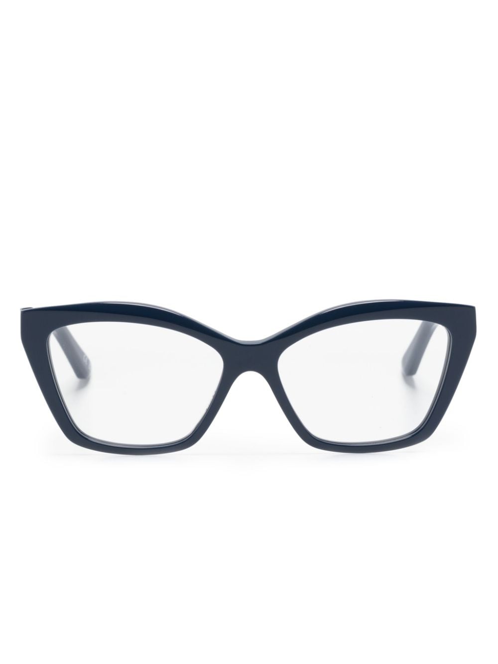 Balenciaga Eyewear Cat-Eye-Brille mit Logo - Blau von Balenciaga Eyewear