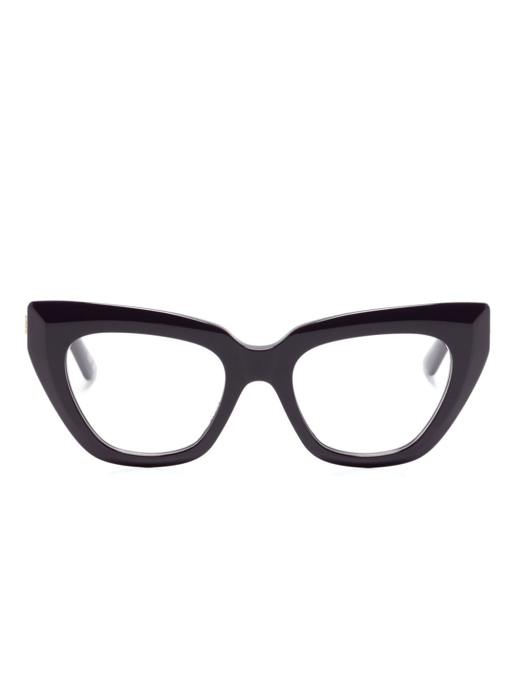 Balenciaga Eyewear Cat-Eye-Brille mit Logo-Schild - Violett von Balenciaga Eyewear