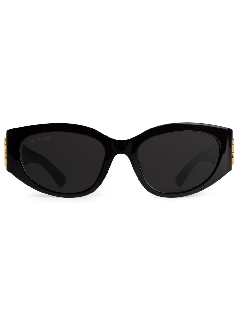 Balenciaga Eyewear Cat-Eye-Sonnenbrille mit Logo-Schild - Schwarz von Balenciaga Eyewear