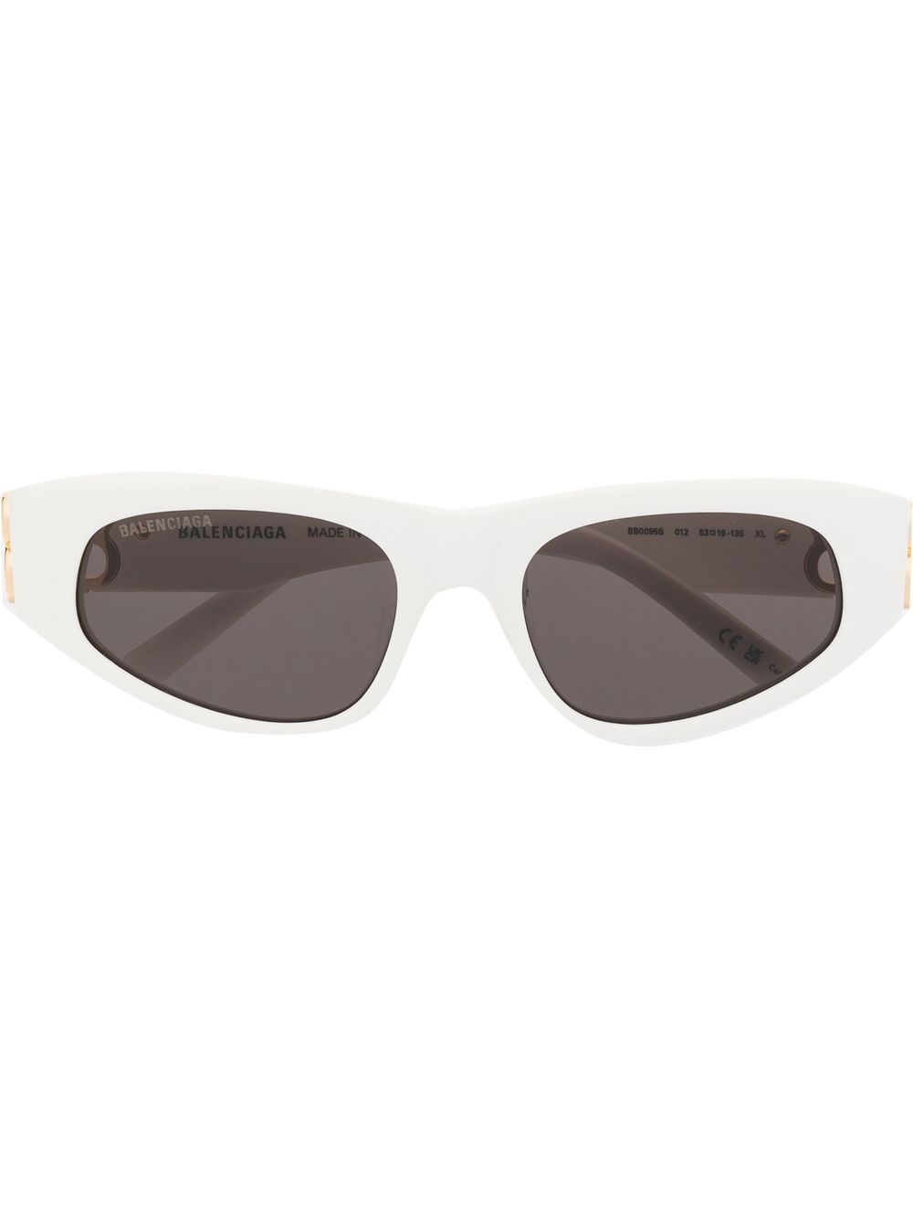 Balenciaga Eyewear Dynasty Sonnenbrille mit D-Gestell - Weiß von Balenciaga Eyewear