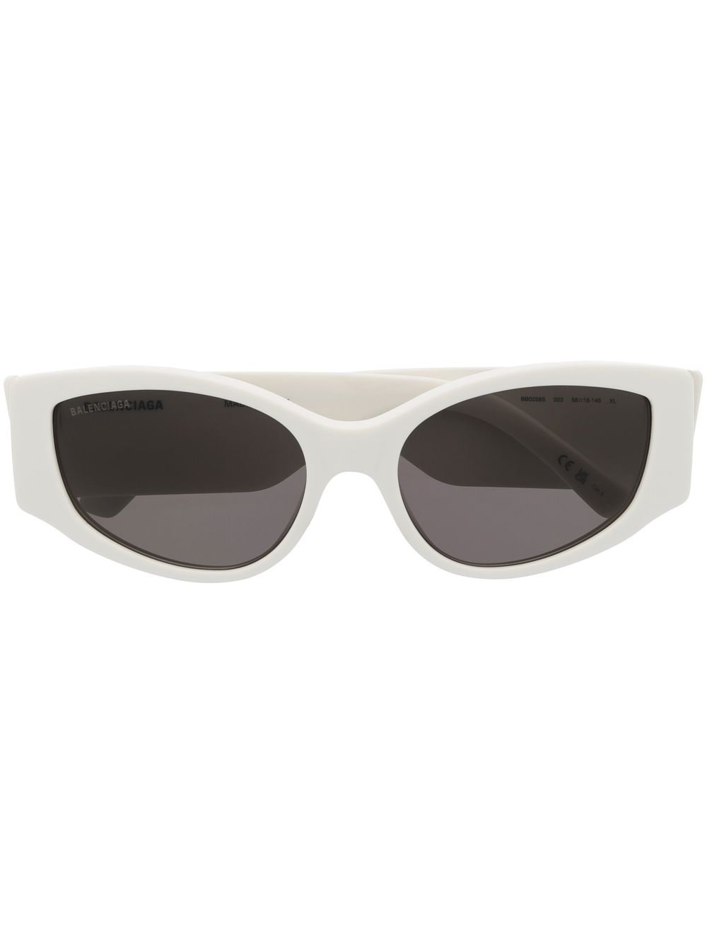 Balenciaga Eyewear Sonnenbrille mit Logo-Print - Weiß von Balenciaga Eyewear