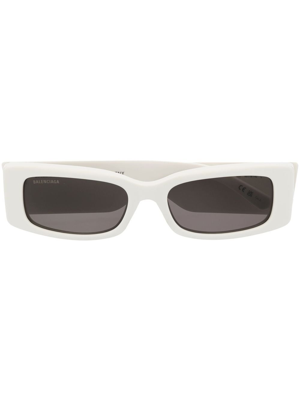 Balenciaga Eyewear Sonnenbrille mit Logo-Print - Weiß von Balenciaga Eyewear