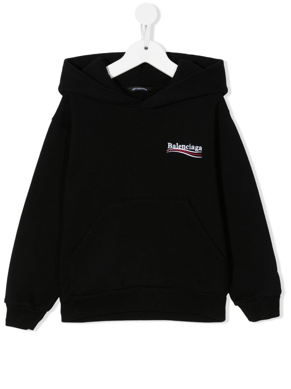 Balenciaga Kids Hoodie mit Logo-Print - Schwarz von Balenciaga Kids