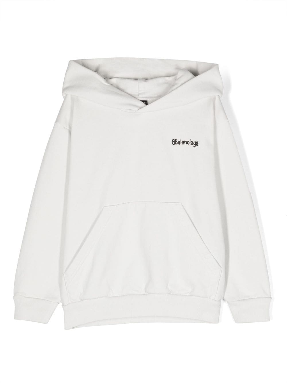 Balenciaga Kids Hoodie mit Logo-Print - Weiß von Balenciaga Kids