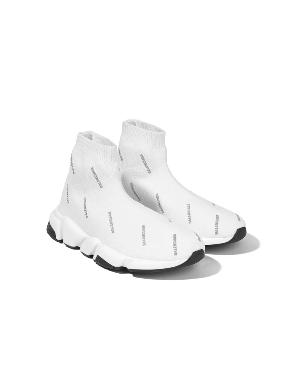 Balenciaga Kids Gestrickte Speed Slip-On-Sneakers - Weiß von Balenciaga Kids