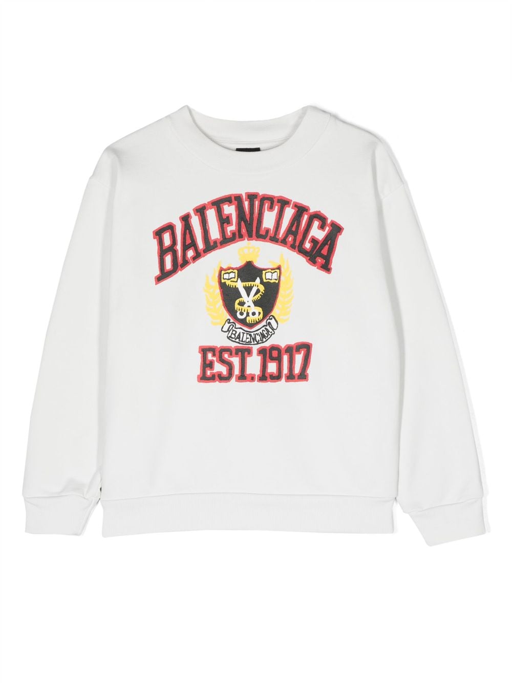 Balenciaga Kids Sweatshirt mit Logo-Print - Weiß von Balenciaga Kids