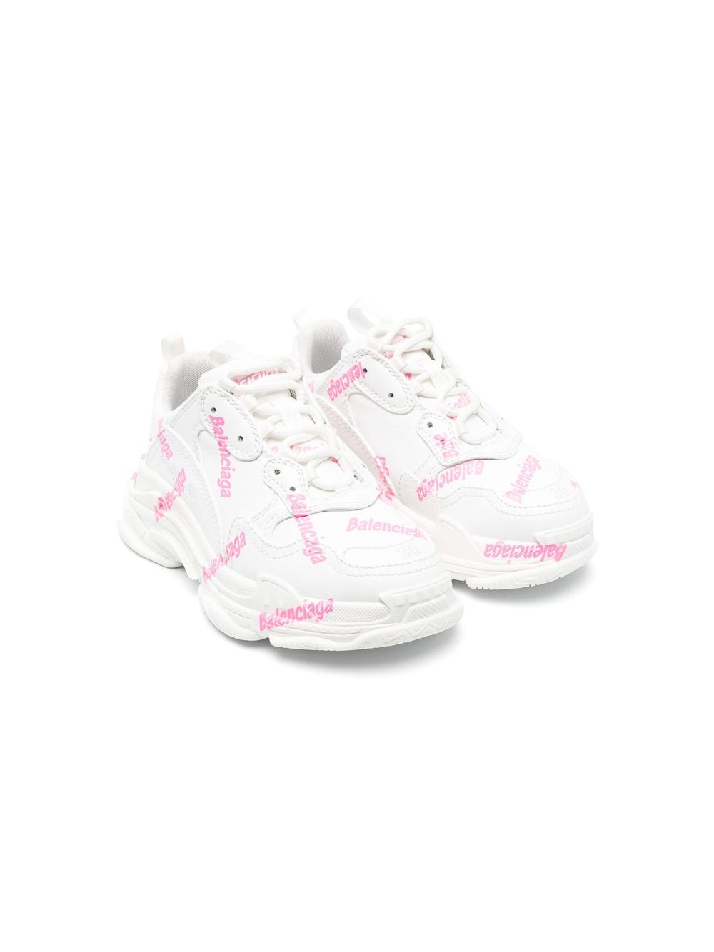 Balenciaga Kids Sneakers mit Logo-Print - Weiß von Balenciaga Kids