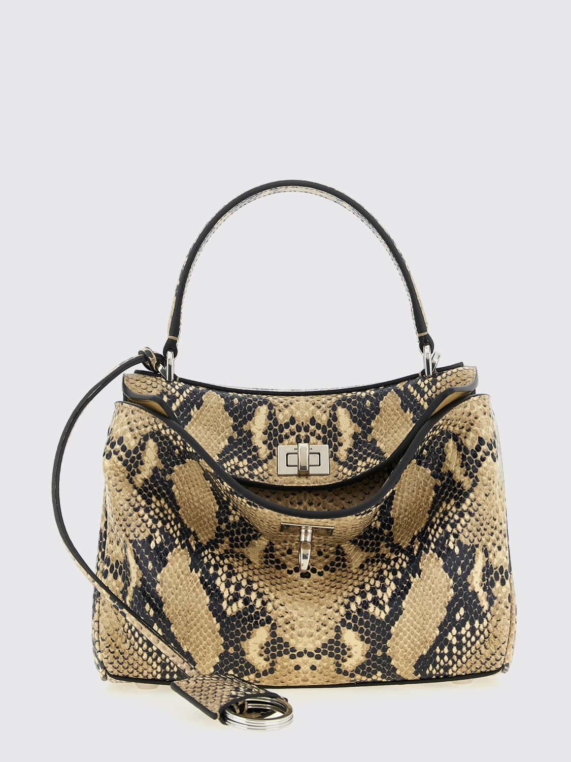 BALENCIAGA Rodeo Tasche aus Leder mit Python-Print von Balenciaga