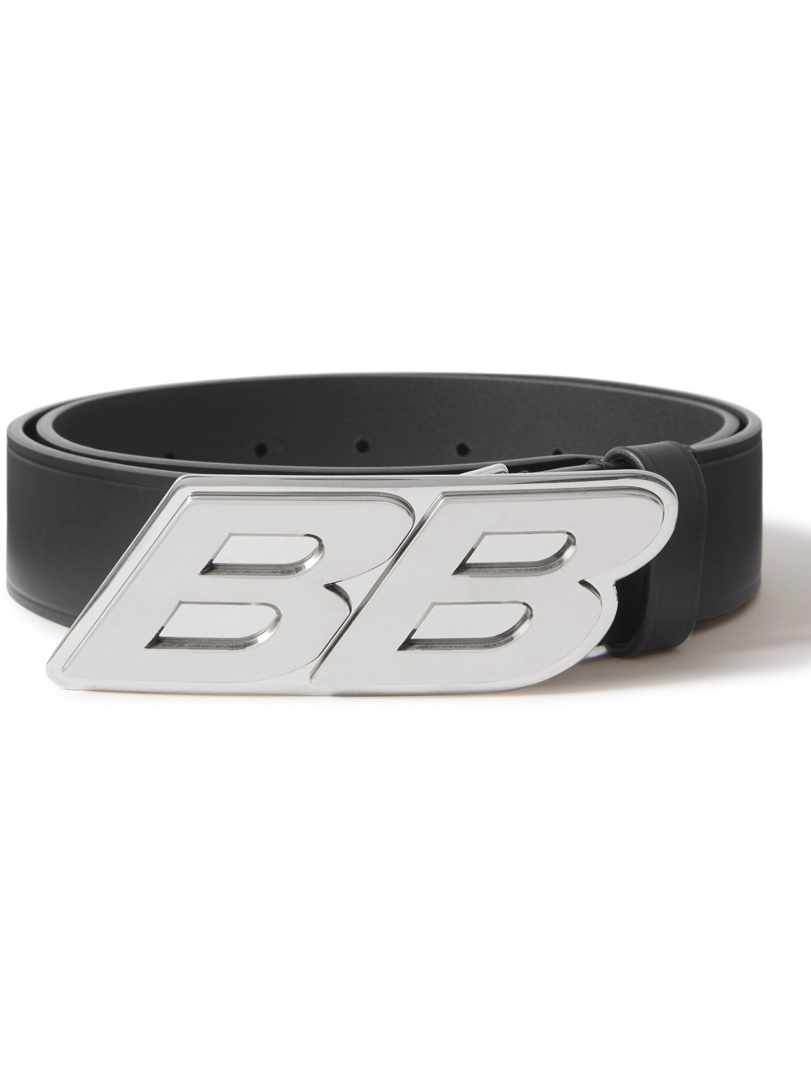 Balenciaga - 3.5cm Logo-Embellished Leather Belt - Men - Black - EU 105 von Balenciaga
