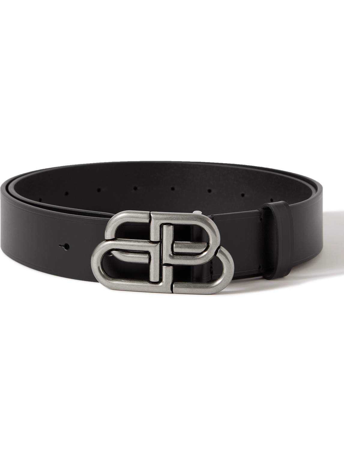 Balenciaga - 3.5cm Logo-Embellished Leather Belt - Men - Black - EU 95 von Balenciaga