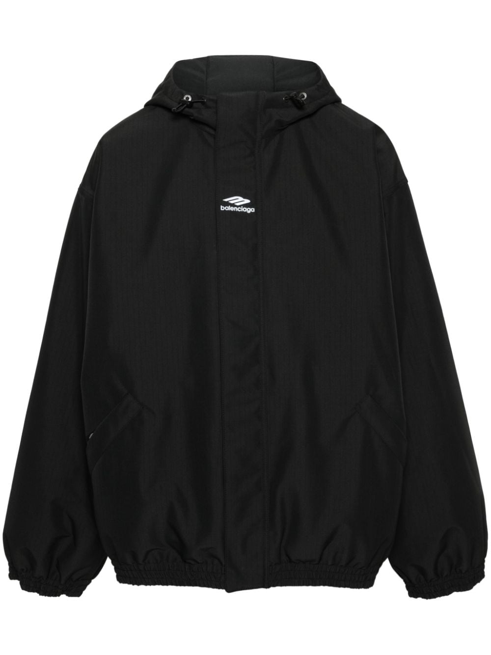 Balenciaga 3B Sports Icon Ski-Parka mit Kapuze - Schwarz von Balenciaga