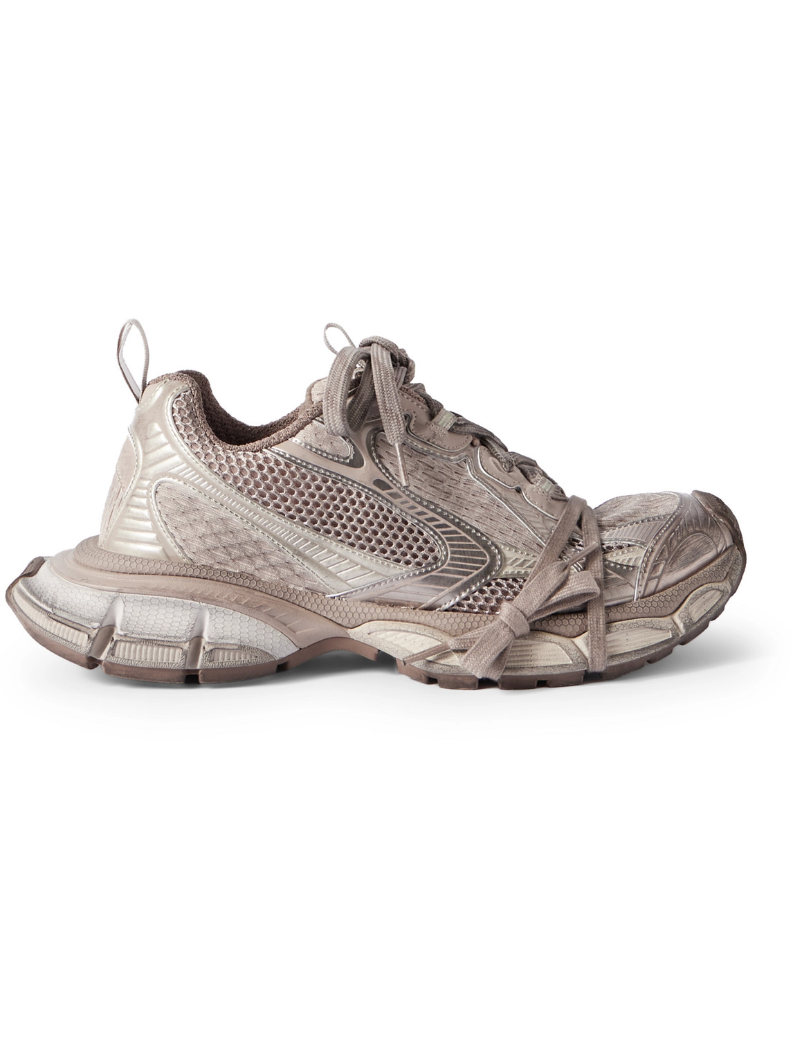 Balenciaga - 3XL Distressed Mesh and Rubber Sneakers - Men - Neutrals - EU 42 Balenciaga - 3XL Distressed Mesh and Rubber Sneakers - Men - Neutrals - EU 42 von Balenciaga