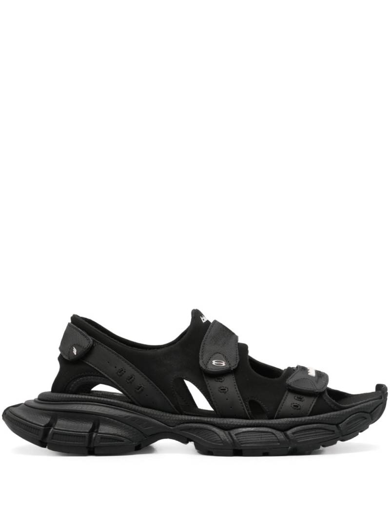 Balenciaga 3XL Sandalen mit Logo-Applikation - Schwarz von Balenciaga