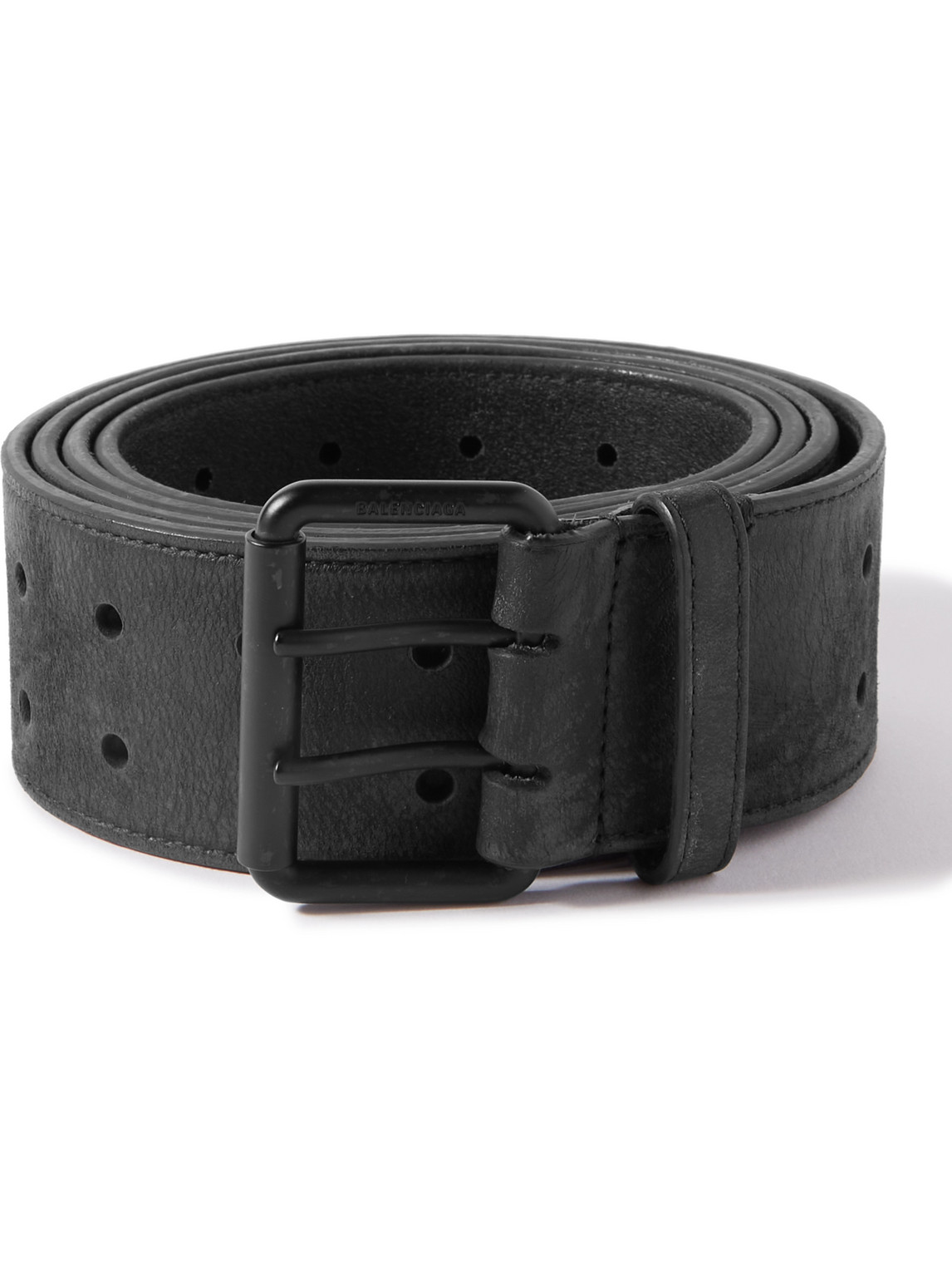 Balenciaga - 5cm Leather Belt - Men - Black - EU 90 von Balenciaga