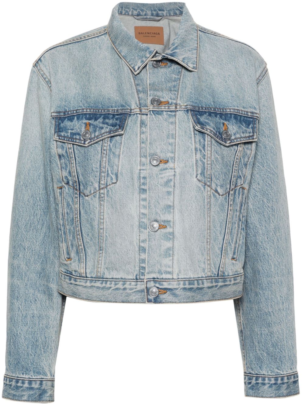 Balenciaga Ausgeblichene Jeansjacke - Blau von Balenciaga