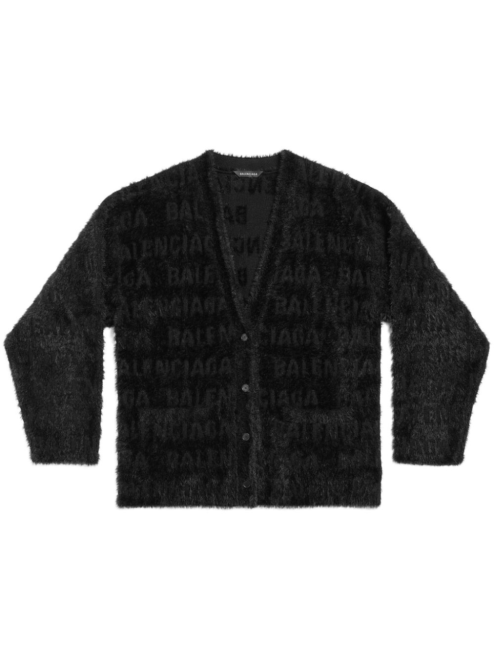 Balenciaga Cardigan mit Logo - Schwarz von Balenciaga