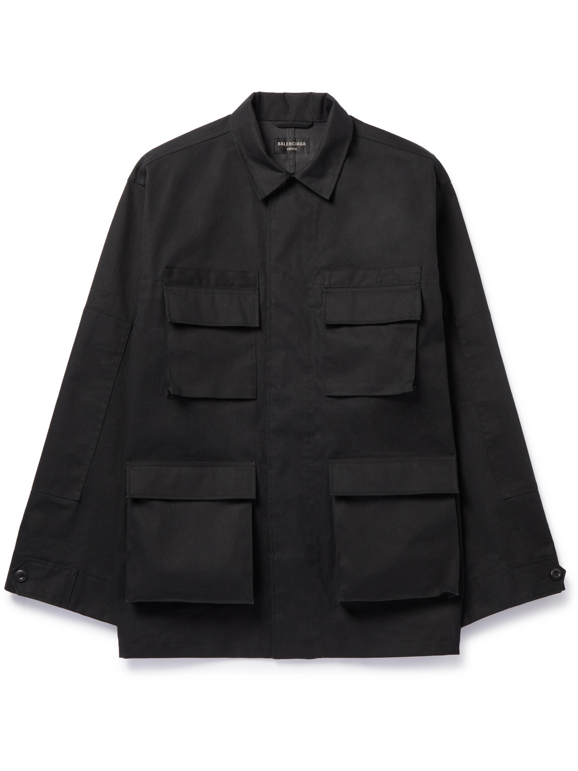Balenciaga - Cotton-Drill Overshirt - Men - Black - 2 von Balenciaga