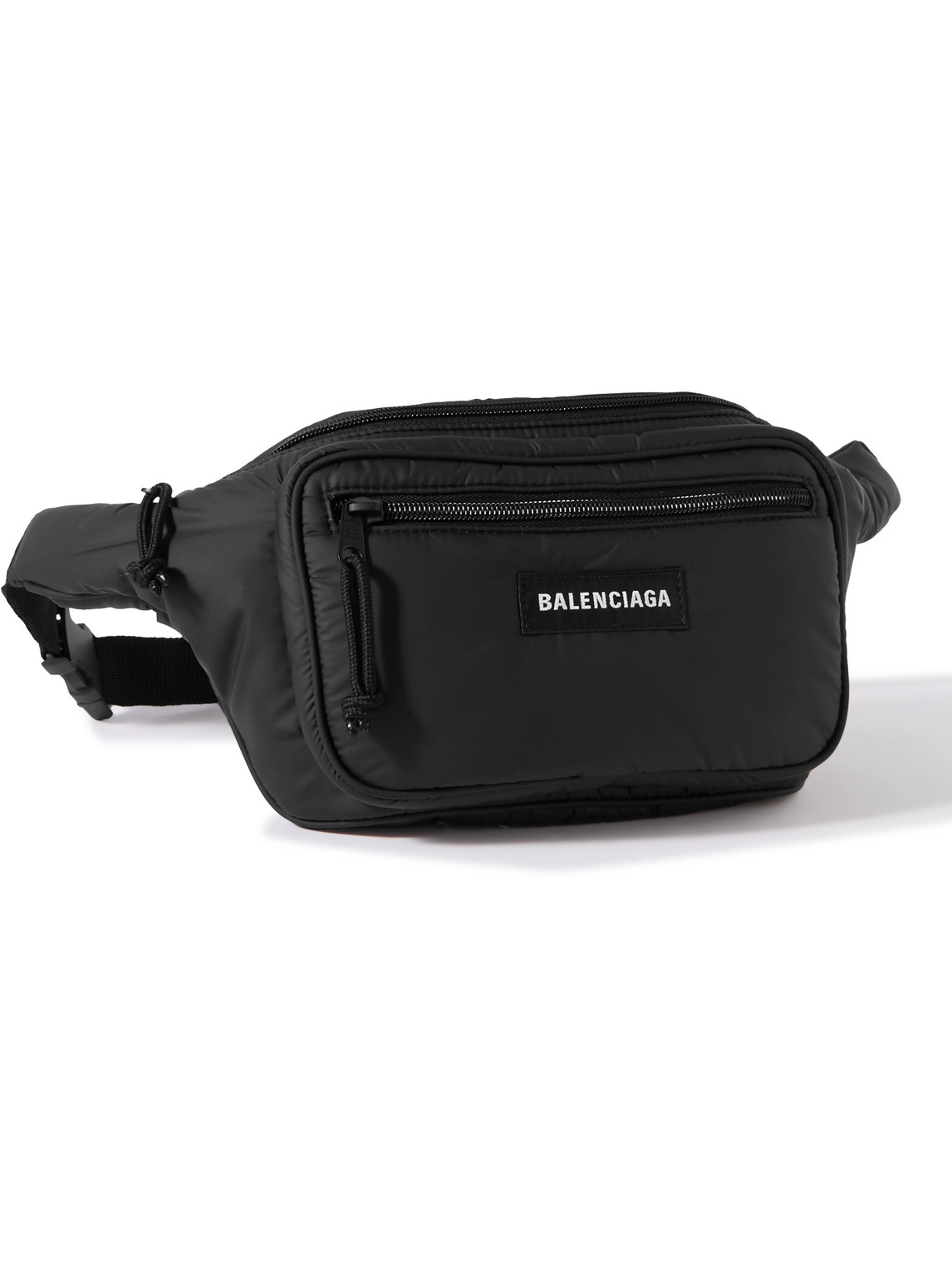 Balenciaga - Explorer Logo-Appliquéd Nylon Belt Bag - Men - Black von Balenciaga
