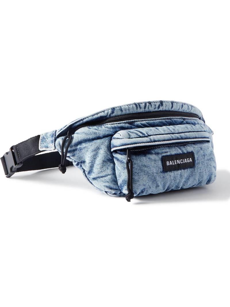 Balenciaga - Explorer Shell Belt Bag - Men - Blue von Balenciaga