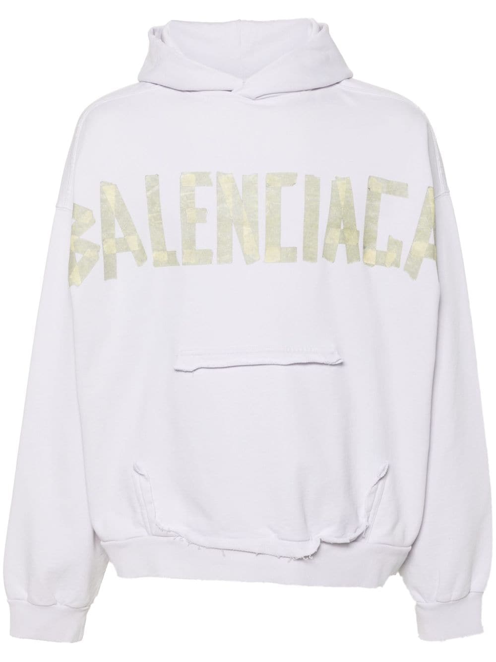 Balenciaga Hoodie mit Logo-Print - Weiß von Balenciaga