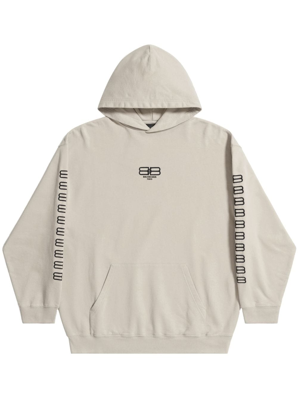 Balenciaga Hoodie mit Logo-Stickerei - Nude von Balenciaga