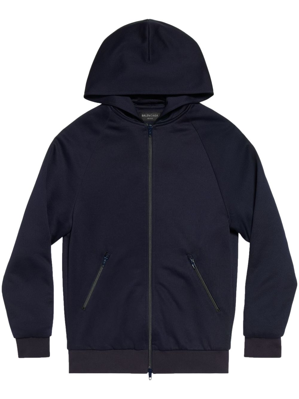 Balenciaga Kapuzenjacke mit Logo-Print - Blau von Balenciaga