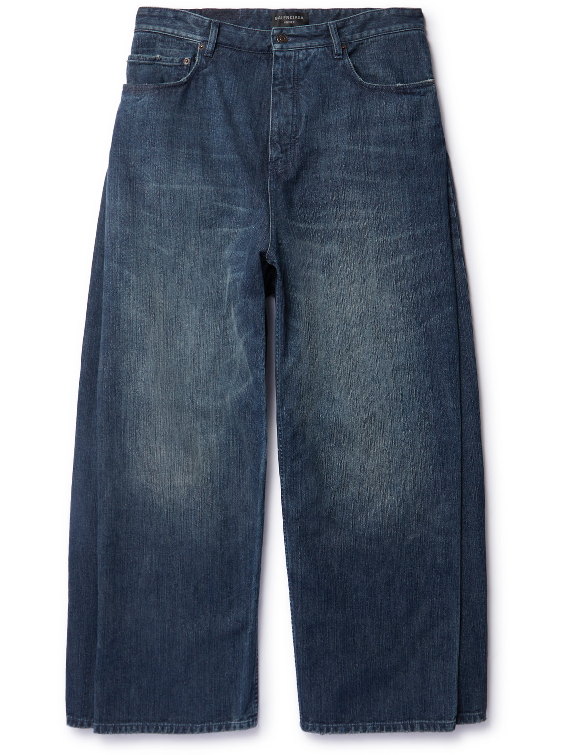 Balenciaga - Layered Wide-Leg Jeans - Men - Blue - S von Balenciaga