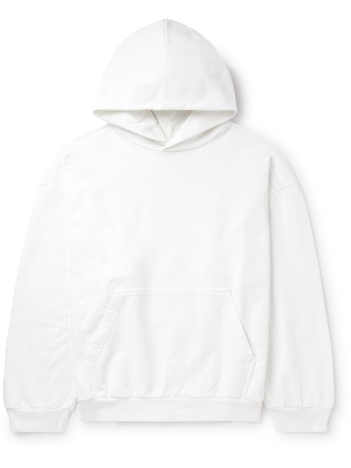 Balenciaga - Logo-Print Cotton-Jersey Hoodie - Men - White - S von Balenciaga