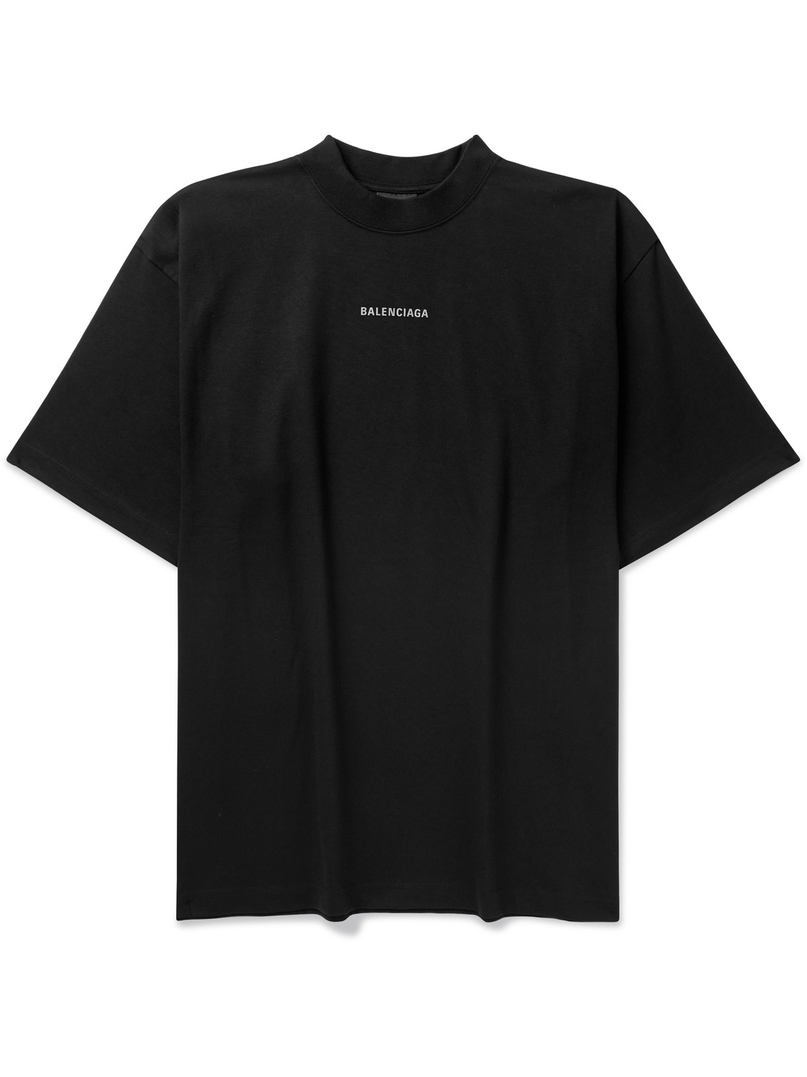 Balenciaga - Logo-Print Cotton-Jersey T-Shirt - Men - Black - L von Balenciaga