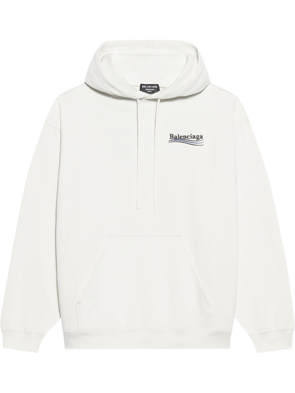 Balenciaga Hoodie mit Logo-Print - Weiß von Balenciaga