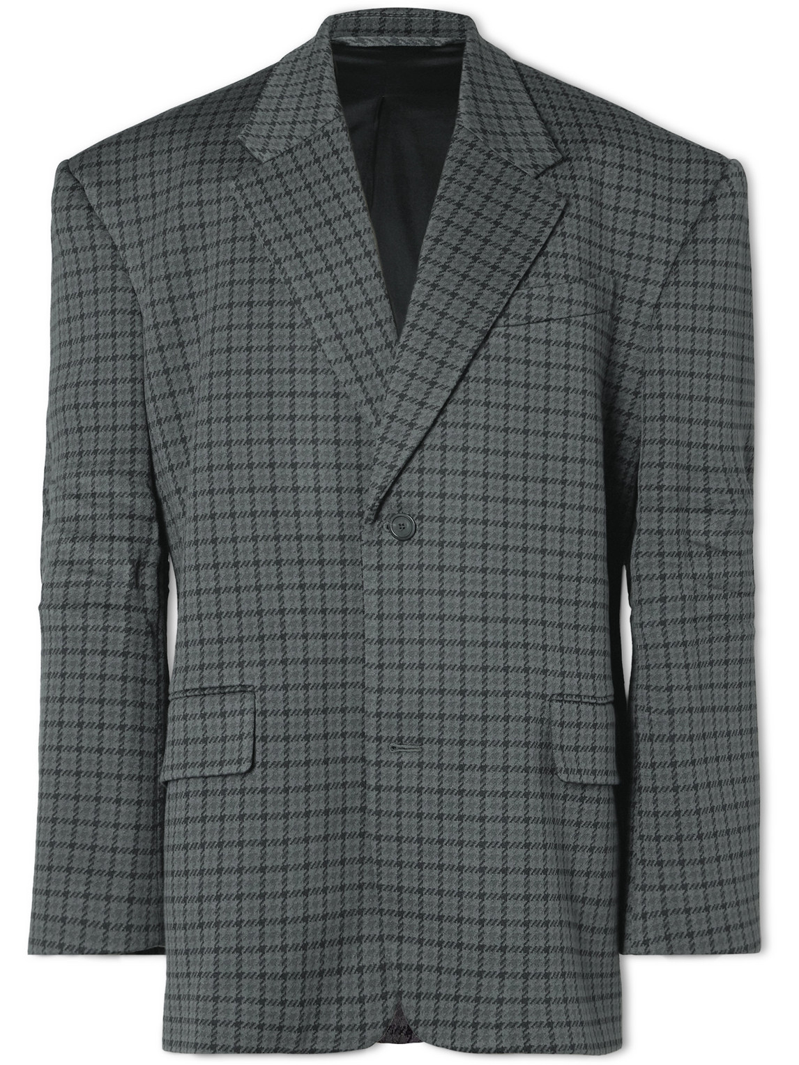 Balenciaga - Oversized Houndstooth Knitted Blazer - Men - Gray - 3 von Balenciaga
