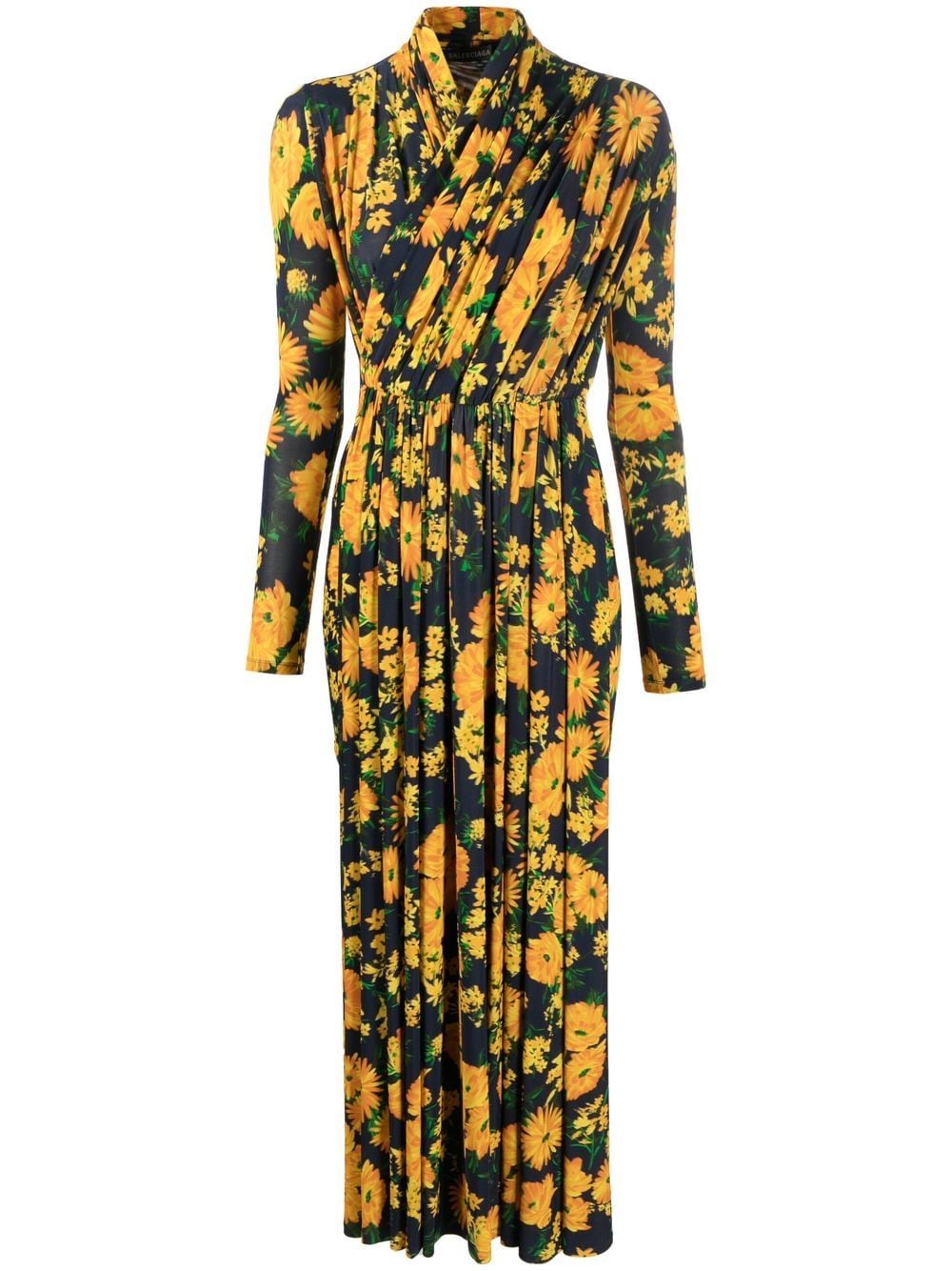 Balenciaga Playsuit mit Blumen-Print - Gelb von Balenciaga