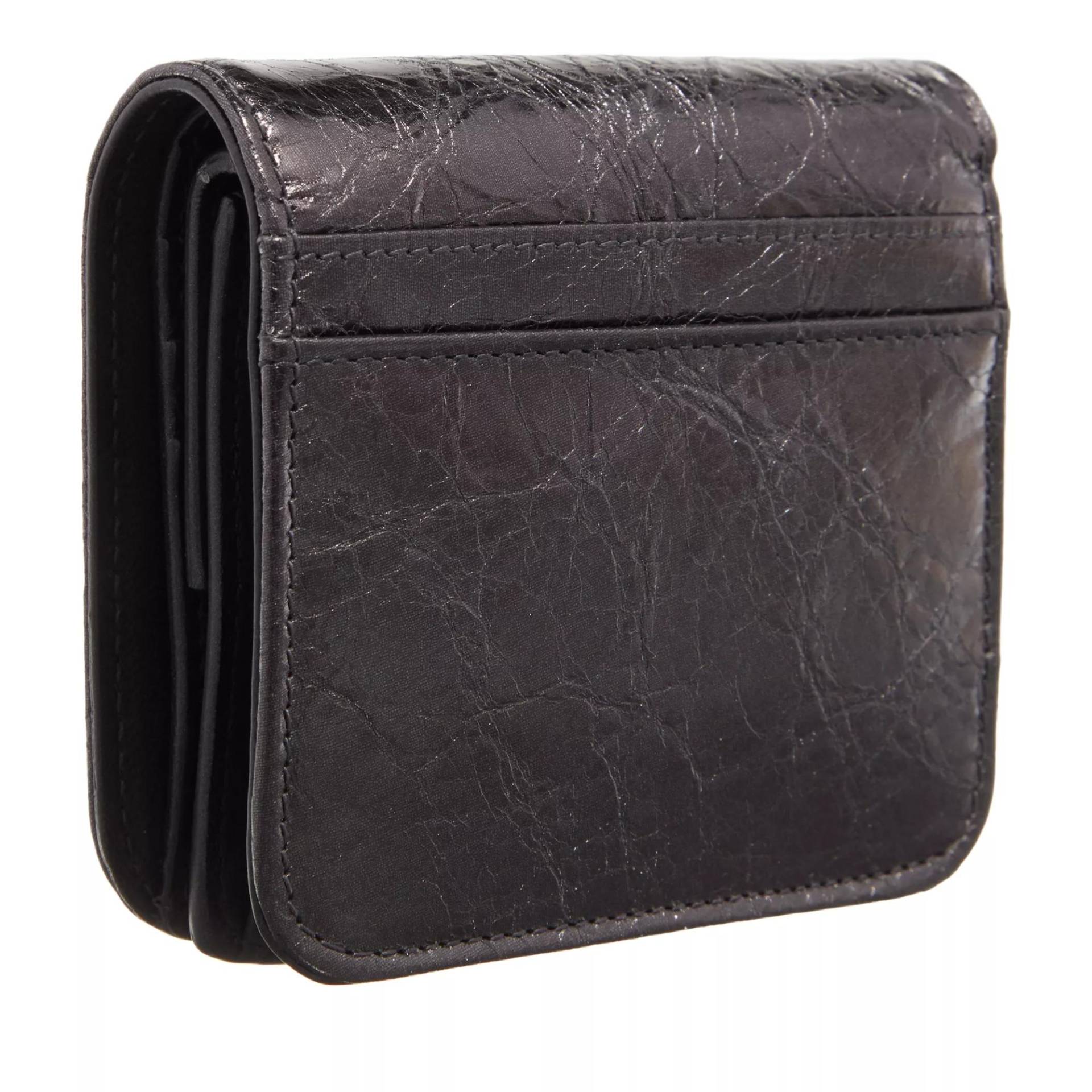 Balenciaga Portemonnaie - Monaco Flap Wallet - Gr. unisize - in Gunmetal - für Damen von Balenciaga