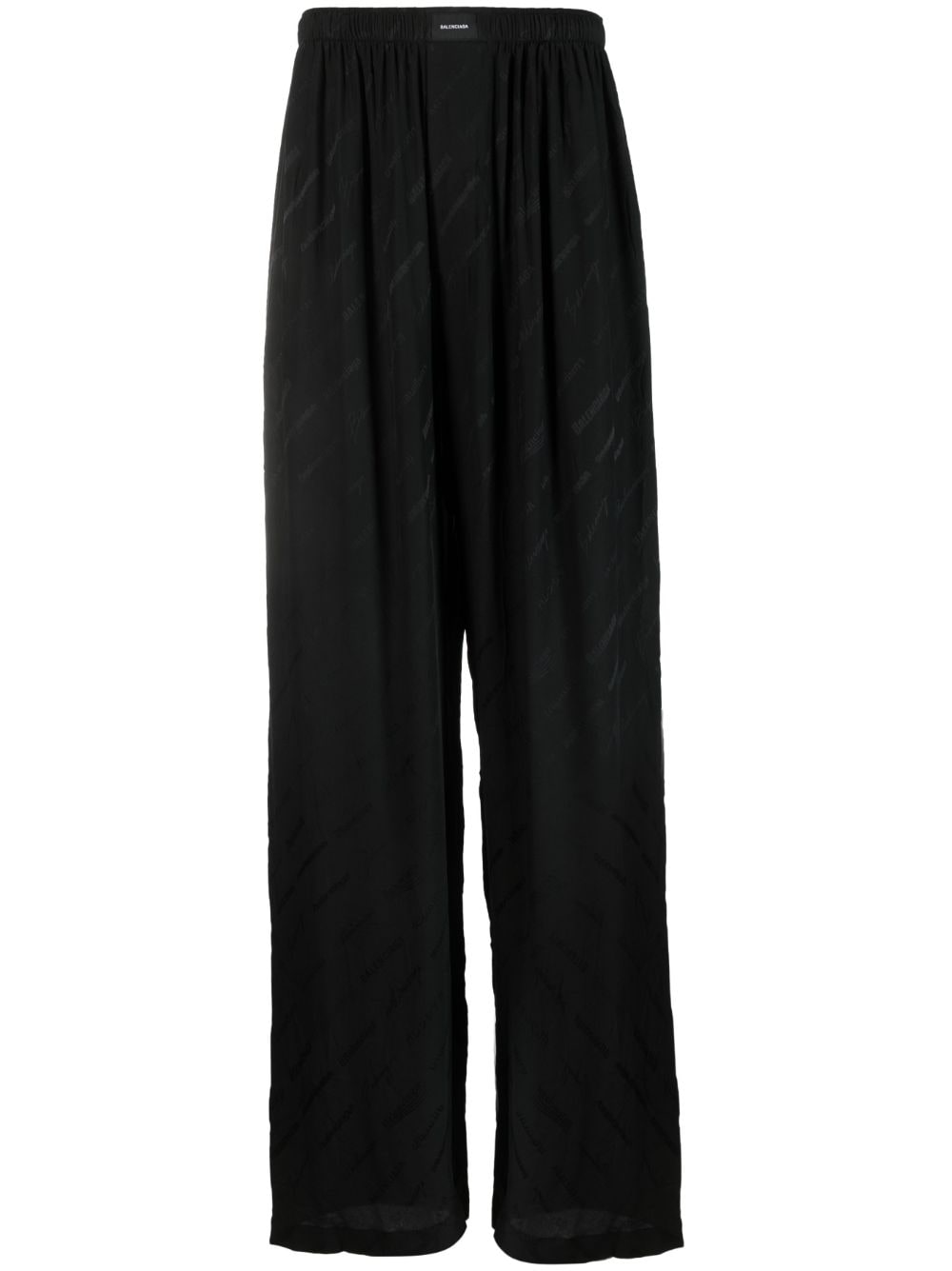 Balenciaga Pyjama-Hose aus Logo-Jacquard - Schwarz von Balenciaga