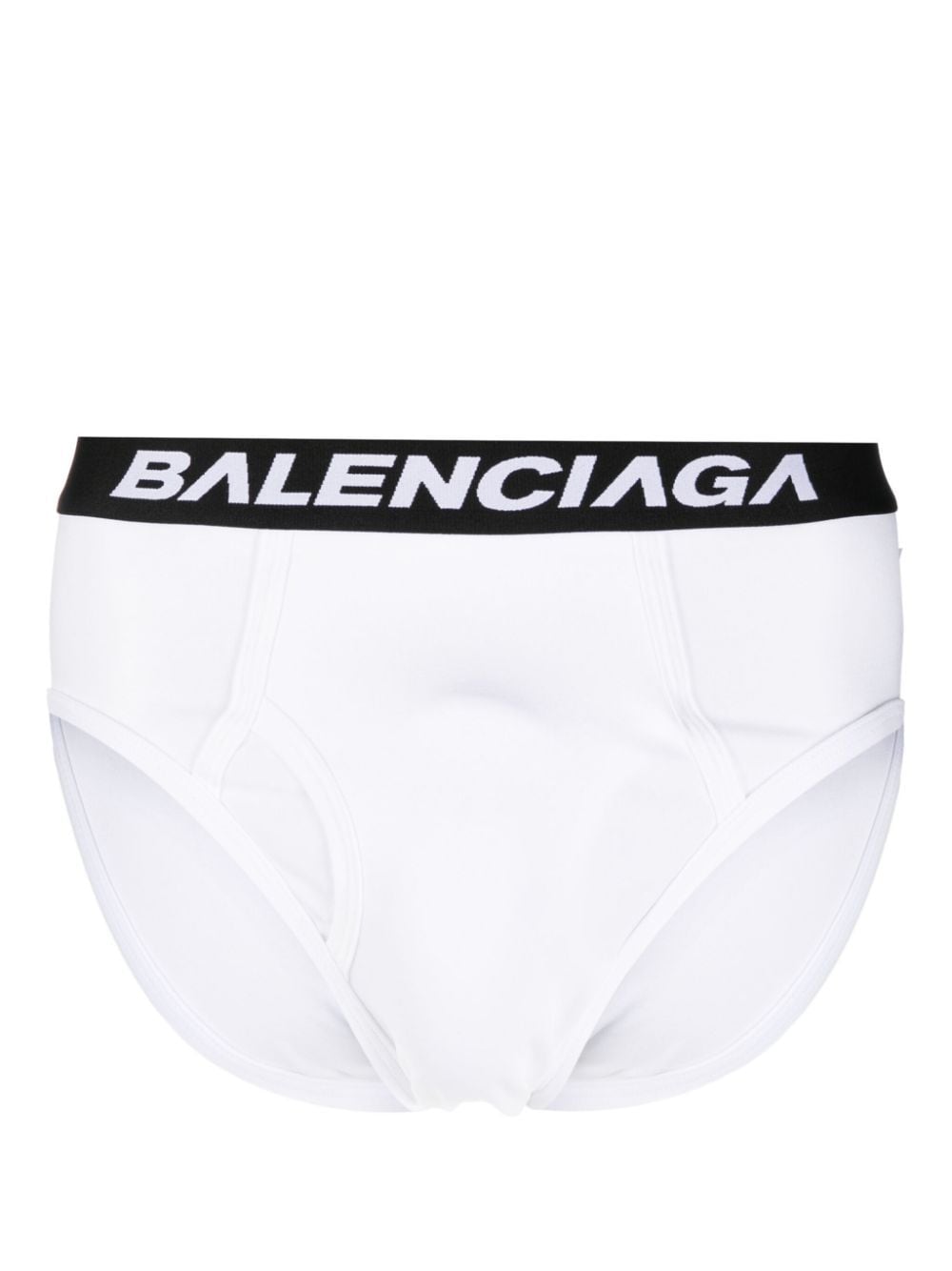 Balenciaga Racer Slip mit Logo-Bund - Weiß von Balenciaga