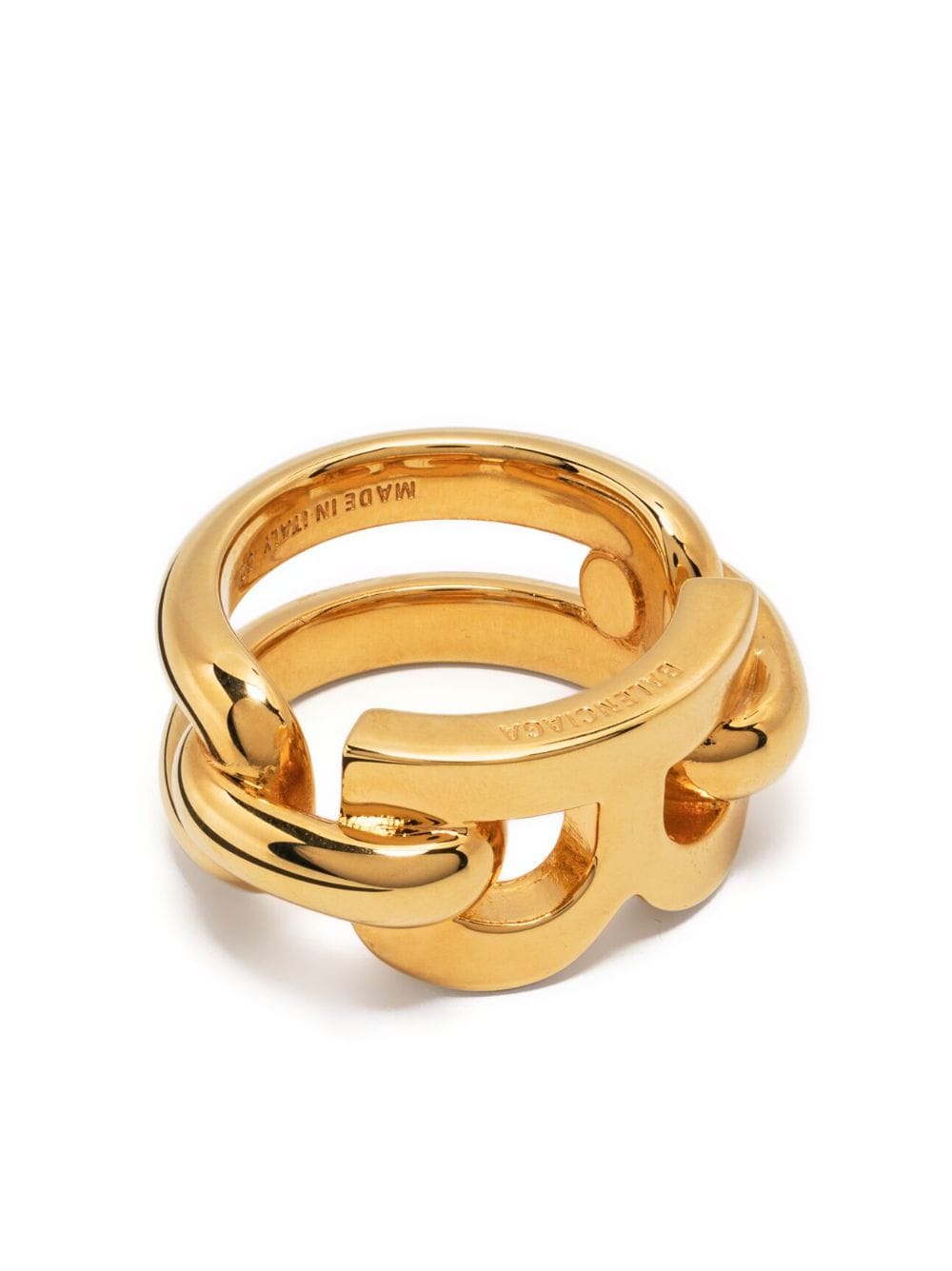 Balenciaga Ring mit B-Logo - Gold von Balenciaga