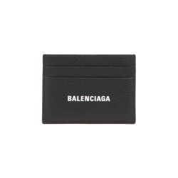 Balenciaga Schwarzer Lederkartenhalter von Balenciaga